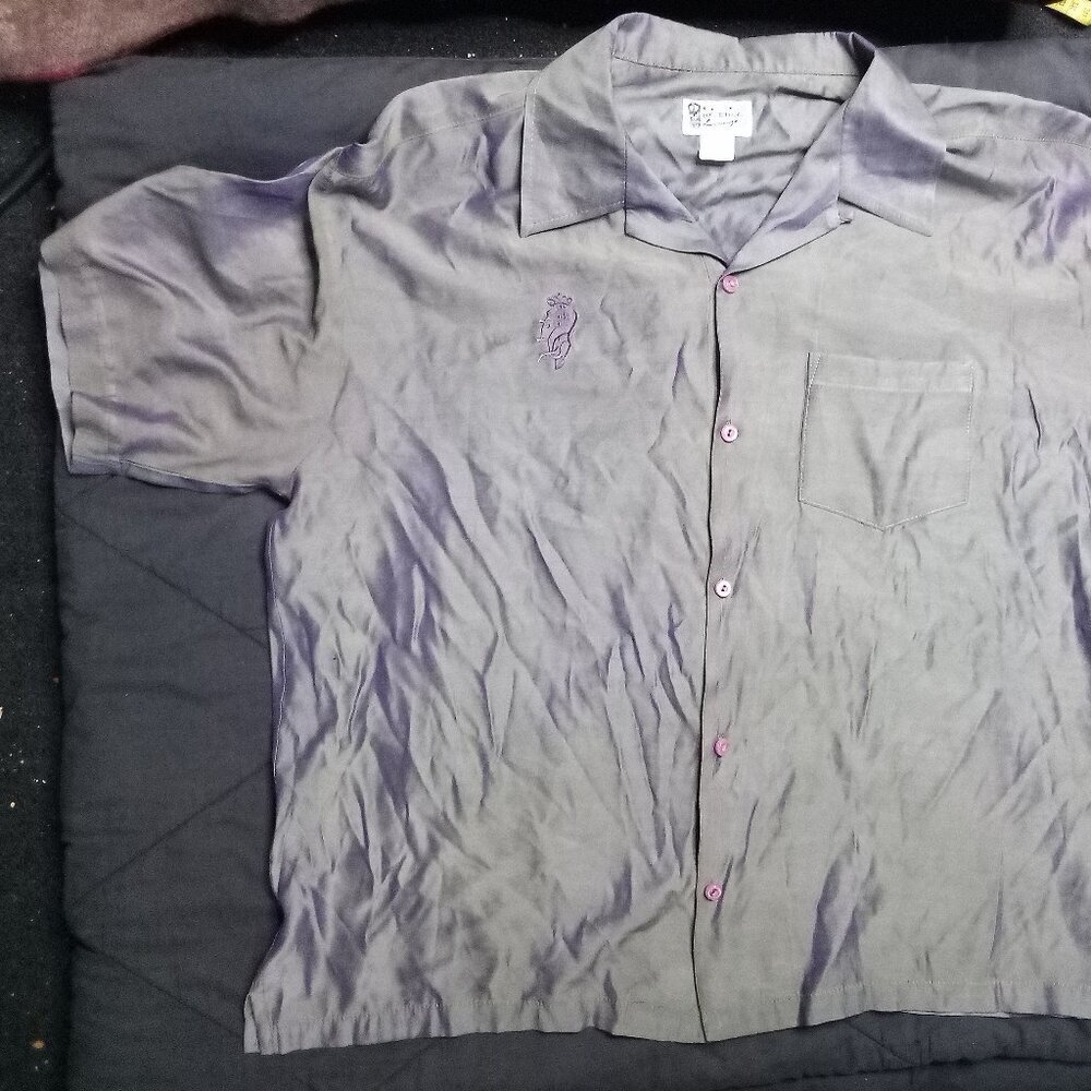 Vintage BC Ethic Lounge Iridescent Button Shirt - Picture 3 of 8